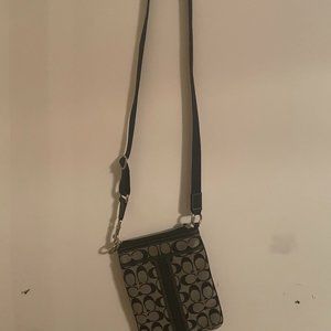 Black cross body coach bag